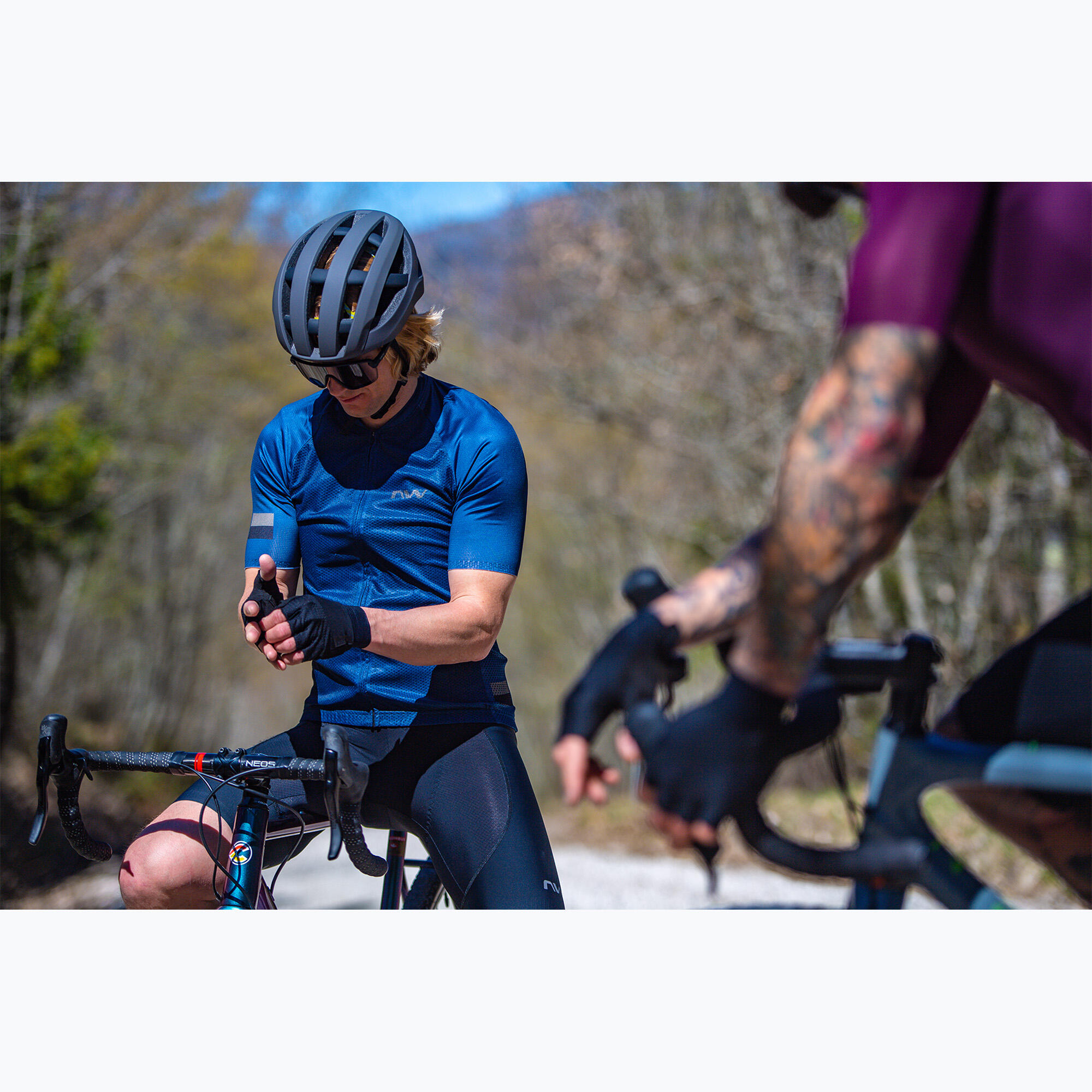 Spodenki rowerowe męskie Northwave Fast Bibshort 3/6