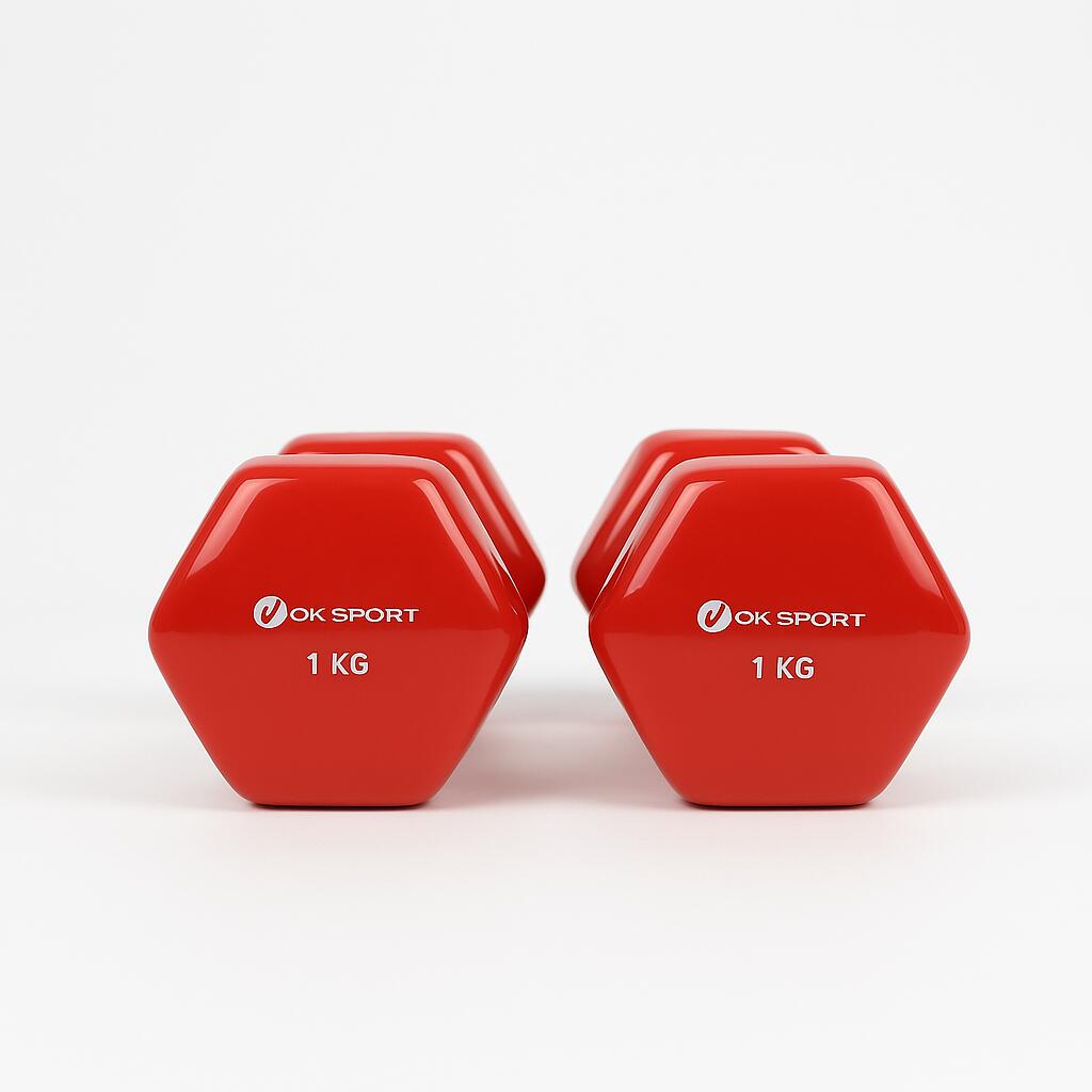 Par De Mancuernas De Colores 1kg Viok Sport 2/2