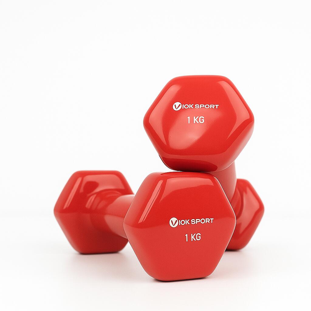 Par De Mancuernas De Colores 1kg Viok Sport 1/2
