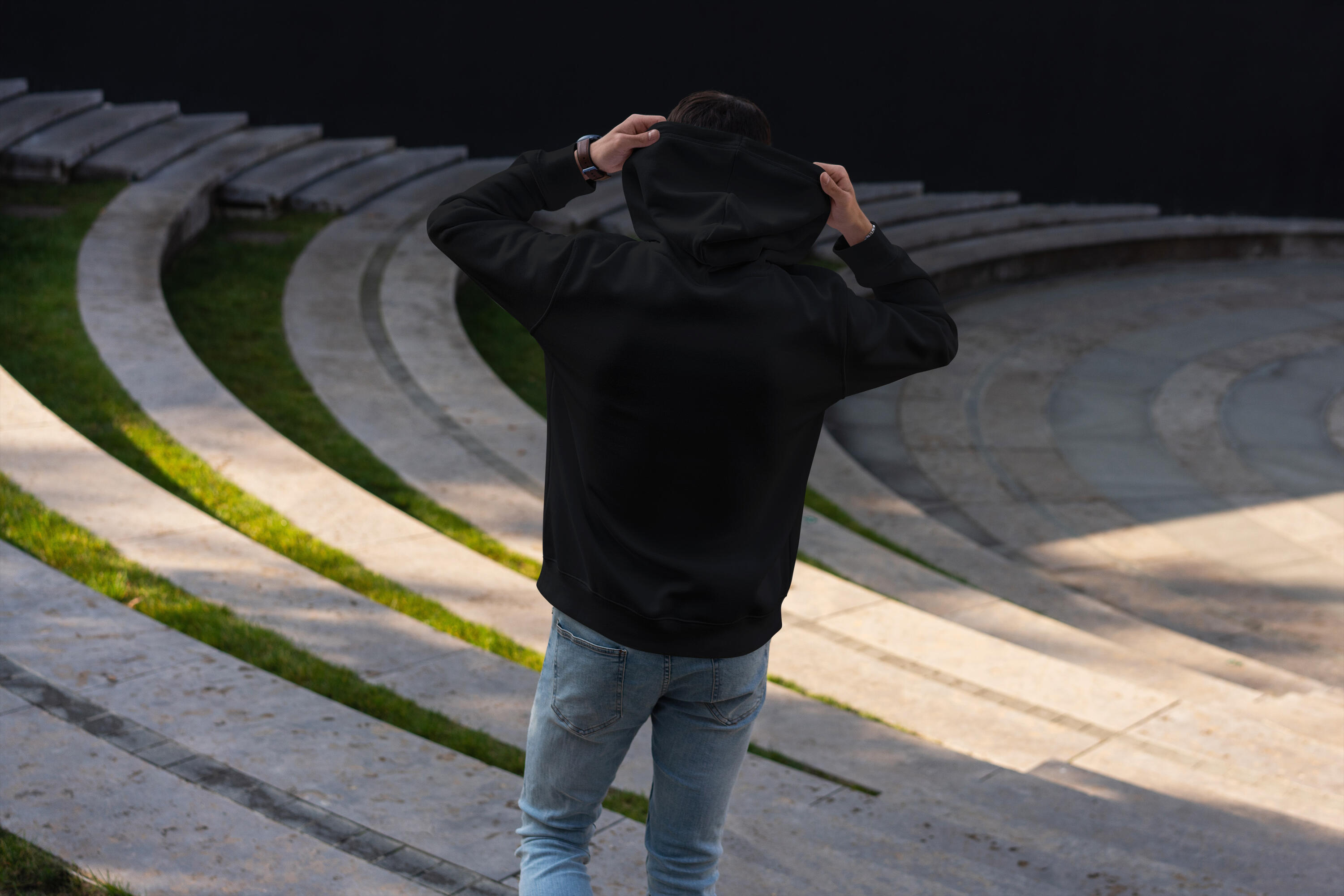 Sudadera deportiva canguro de hombre 4/7