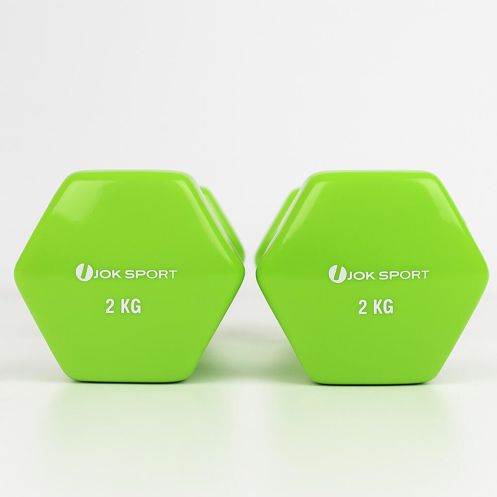 Par De Mancuernas De Colores 2kg Viok Sport 2/2