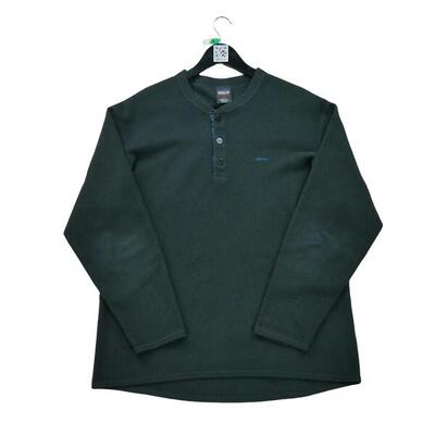 Tweedehands - heren zwarte capilene fleece pullover - goede staat