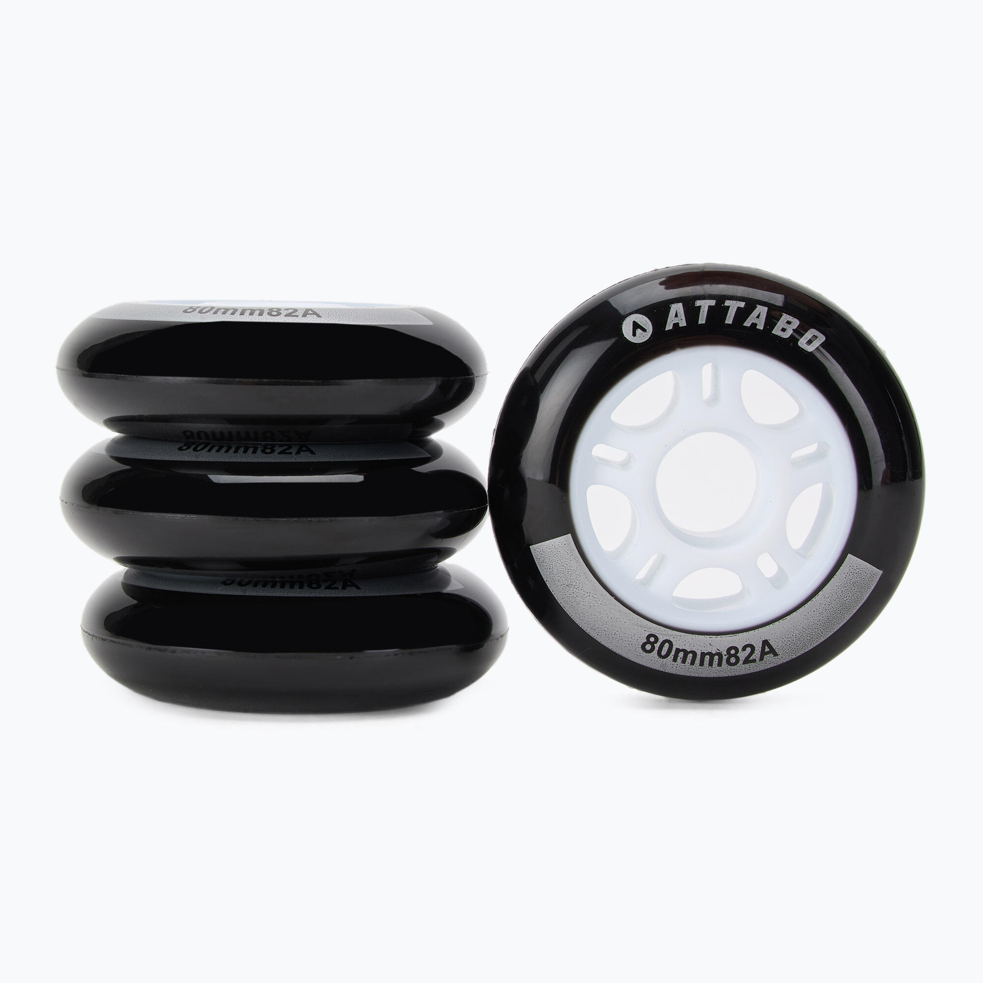 Roues pour rollers ATTABO 80 mm, lot de 4. 2/3