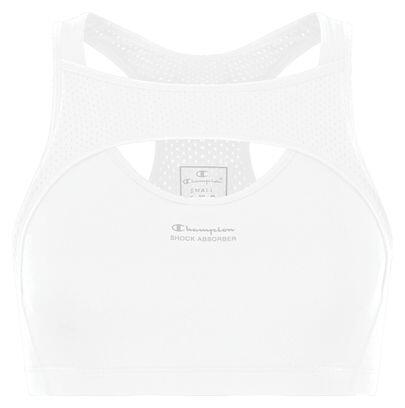 Brassière Shock Absorber X Champion Crop Top Evo Blanc
