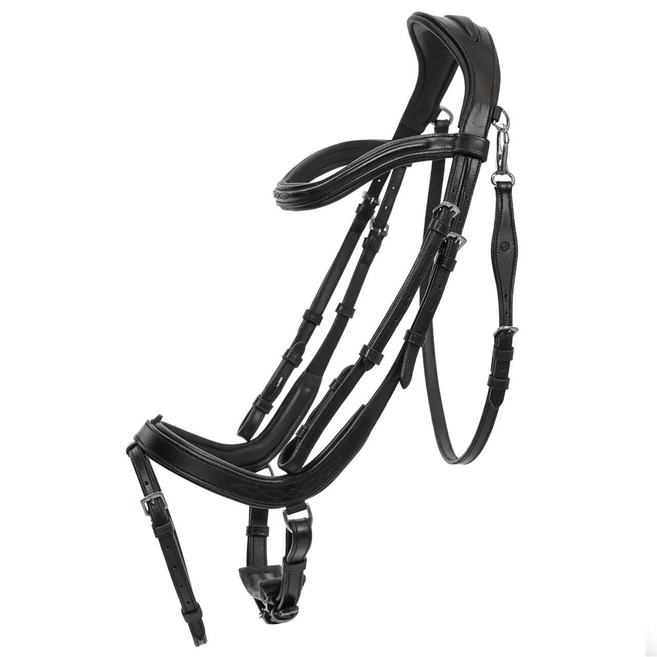 Qhp - Bridon Équitation Pour Cheval Qhp Salerno - Bridon - Noir - Fs - Decathlon