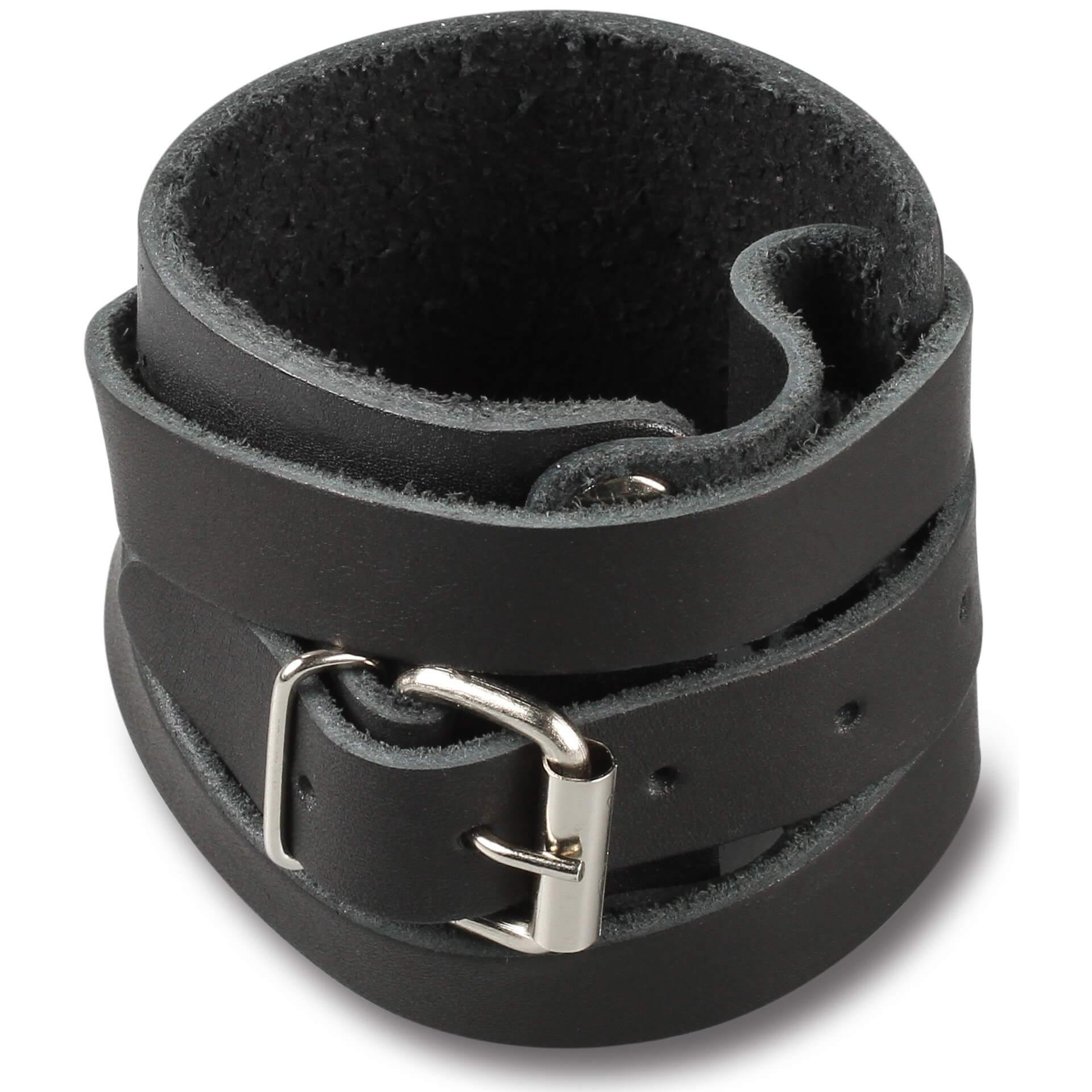 INDIGO SPORTS Pulseira de Couro Reforçado com Fechadura e Fivela de Metal INDIGO 10*7 cm Preto