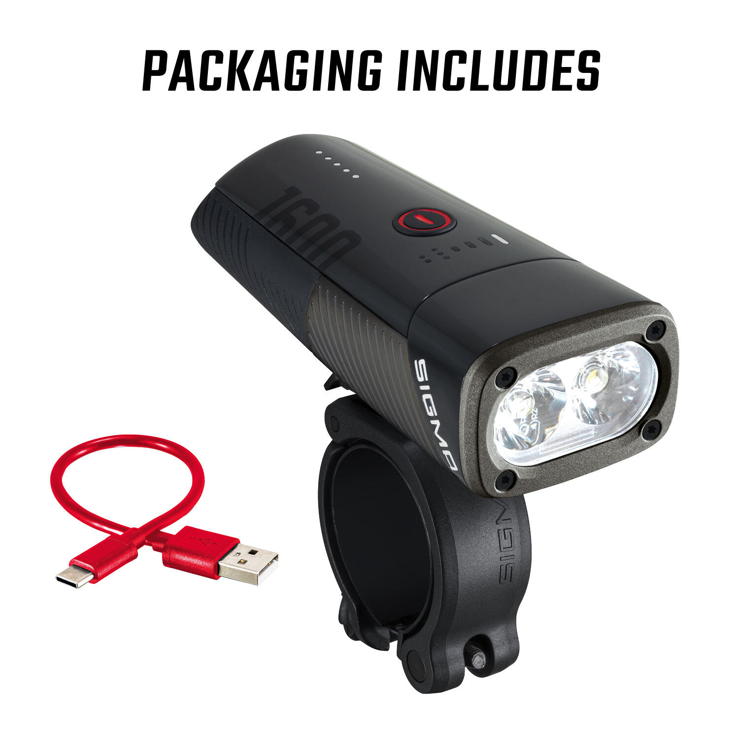 Sigma Buster 1600 Front Bike Headlight with handlebar mount 7/7