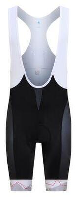 Odlo performance pyrénées bib broek - grijs/wit/rood