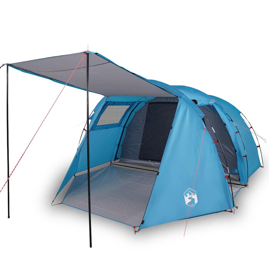 Tente tunnel VidaXL 4 personnes imperméable bleue 2/7