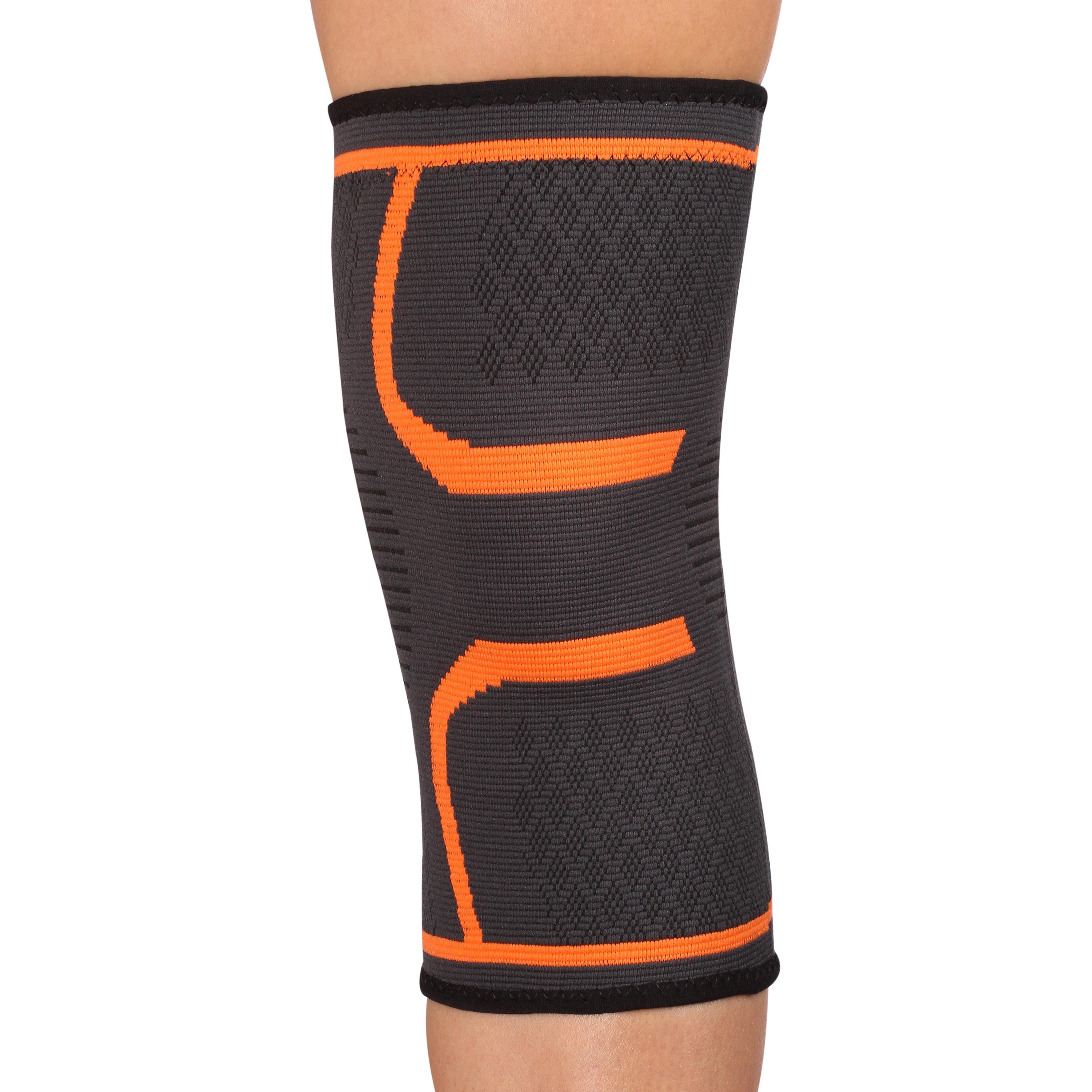 Indigo Sports - Genouillère Élastique Indigo Noir-orange - Genouillère De Maintien - Noir|orange - 40 M - Decathlon