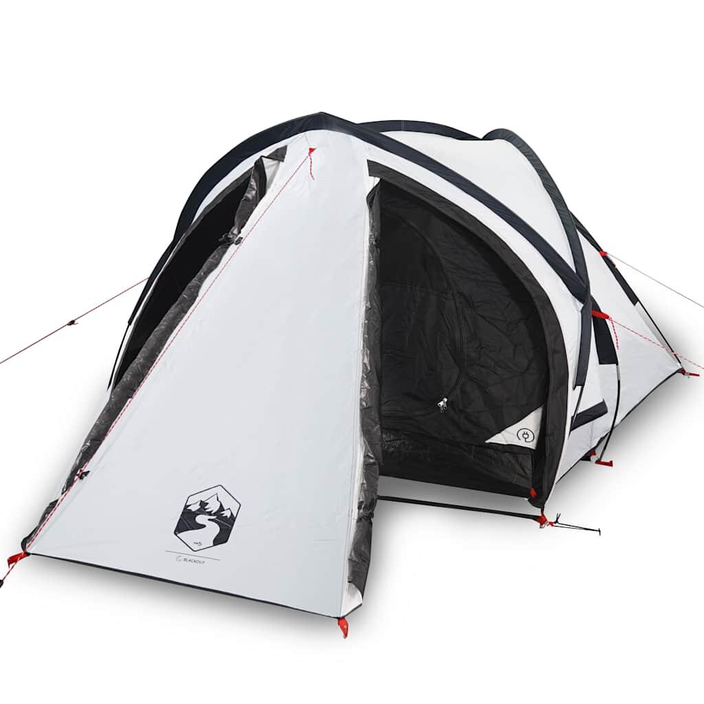 VidaXL Tente Dôme 2 Personnes - Imperméable et Occultante Blanche 2/7