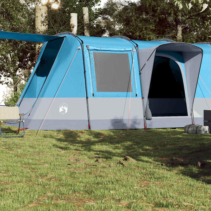 Cort vidaXL modern albastru, impermeabil, pentru 4 persoane