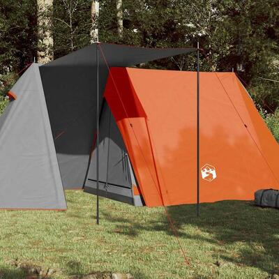 Vidaxl 3-Personen Wasserdichte Zelt in Grau und Orange