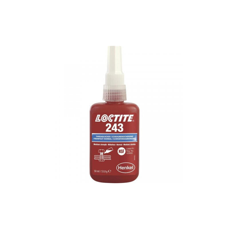 Loctite - Frein Filet Moyen Loctite 243 - Colle - Rouge - 50 Ml - Decathlon