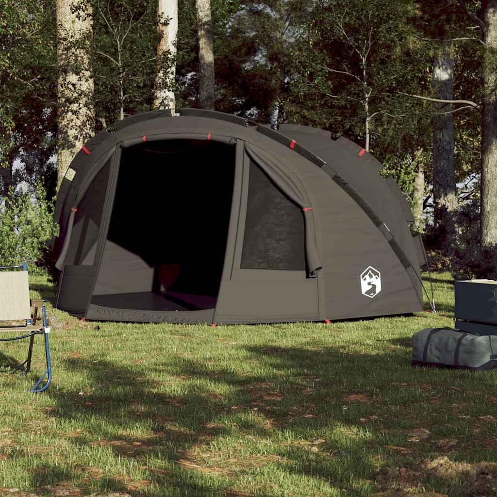 VidaXL Vistent tente de pêche imperméable 4 personnes brun 3/7