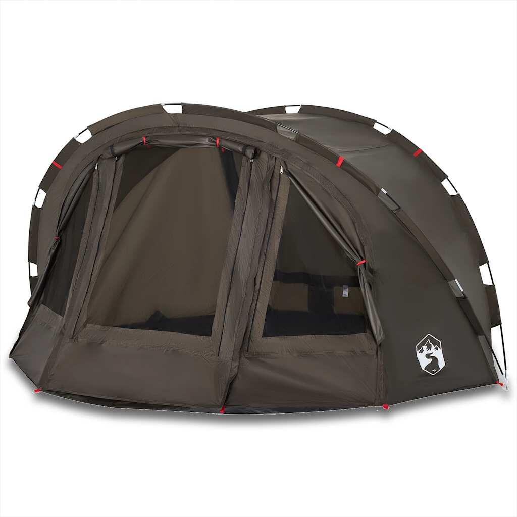 VidaXL Vistent tente de pêche imperméable 4 personnes brun 2/7