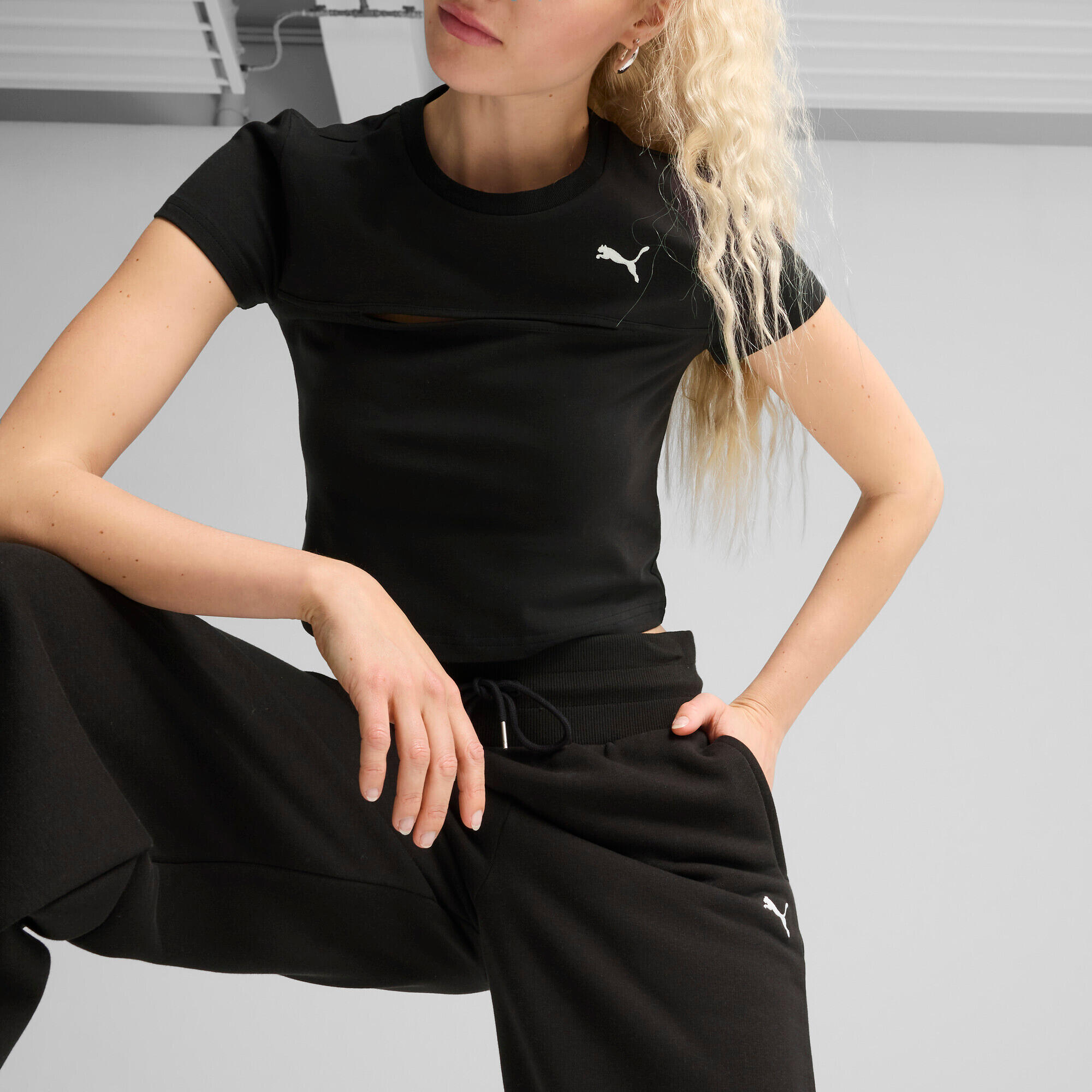 Pantalon décontracté femme Puma Wardrobe Essentials TR Wide Leg 4/7
