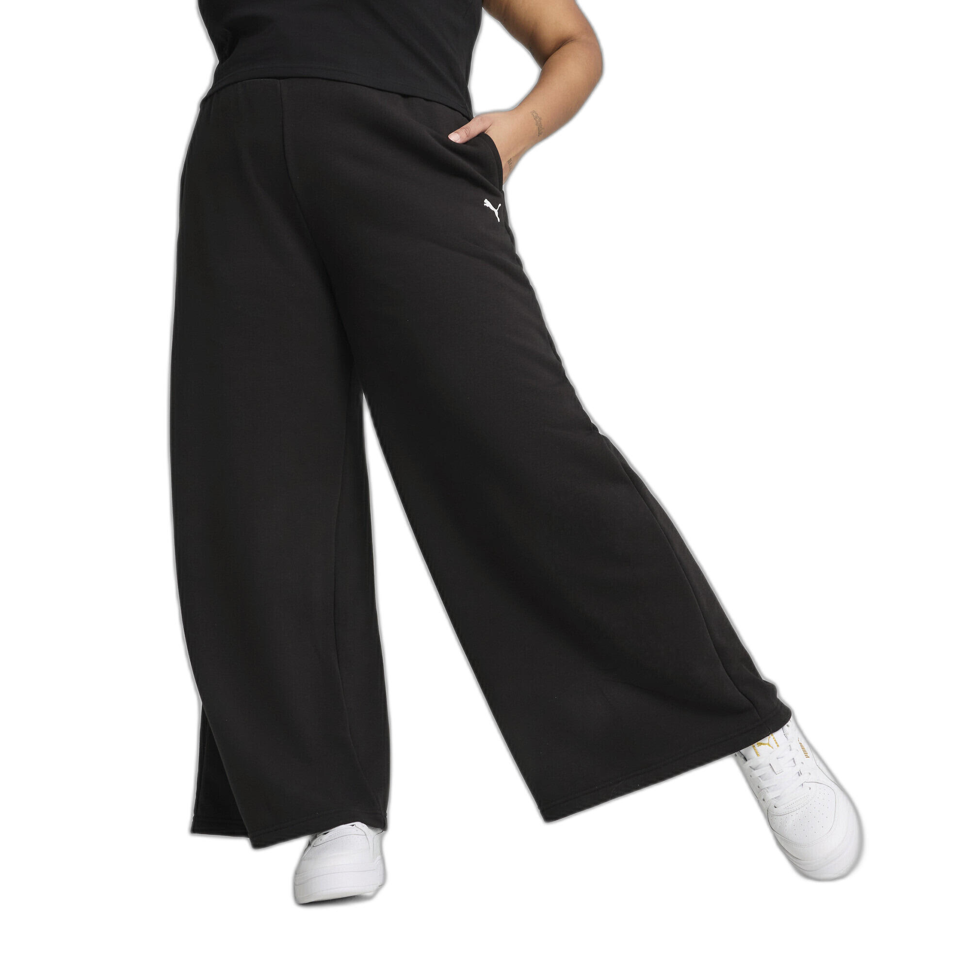 Li Ning A604 - Pantaloni Casual Donna In Tessuto Tecnico, Nero, Taglia S