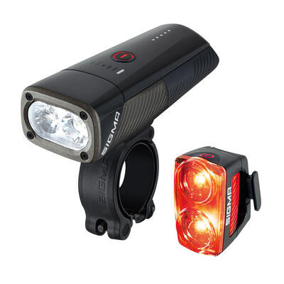 KRAFTVOLLE FAHRRADBELEUCHTUNG VORNE/HINTEN BUSTER 1600 UND BUSTER RL 150