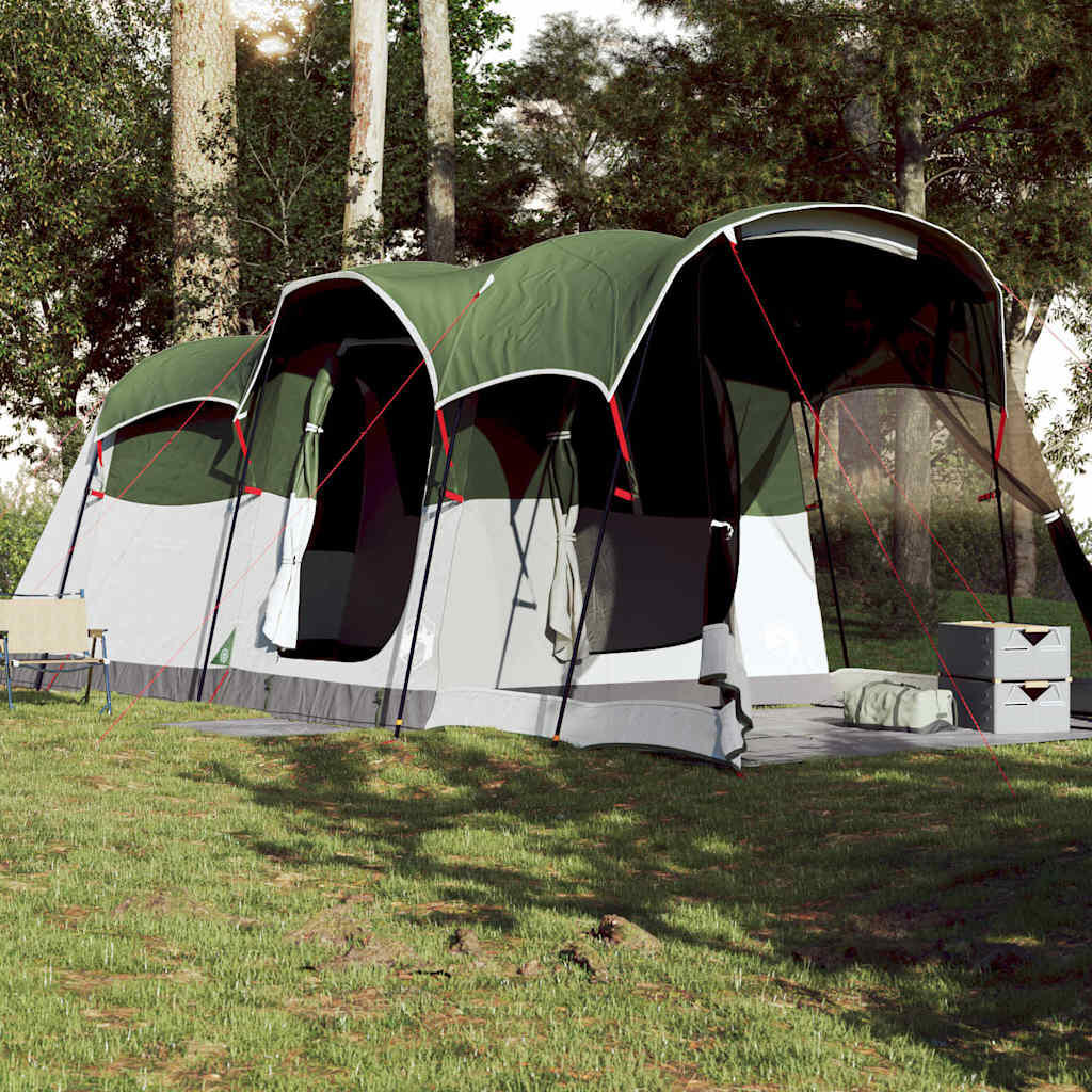 Tente tunnel VidaXL 8 personnes imperméable verte 3/7