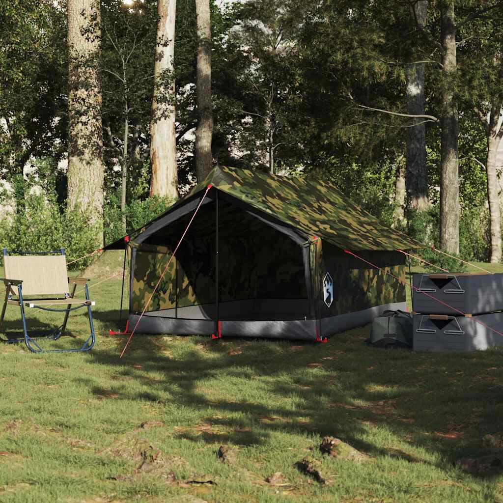 Tenda VidaXL impermeabile per 2 persone camouflage 3/7