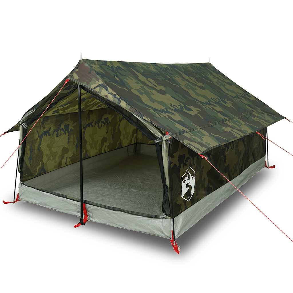 Tenda VidaXL impermeabile per 2 persone camouflage 2/7