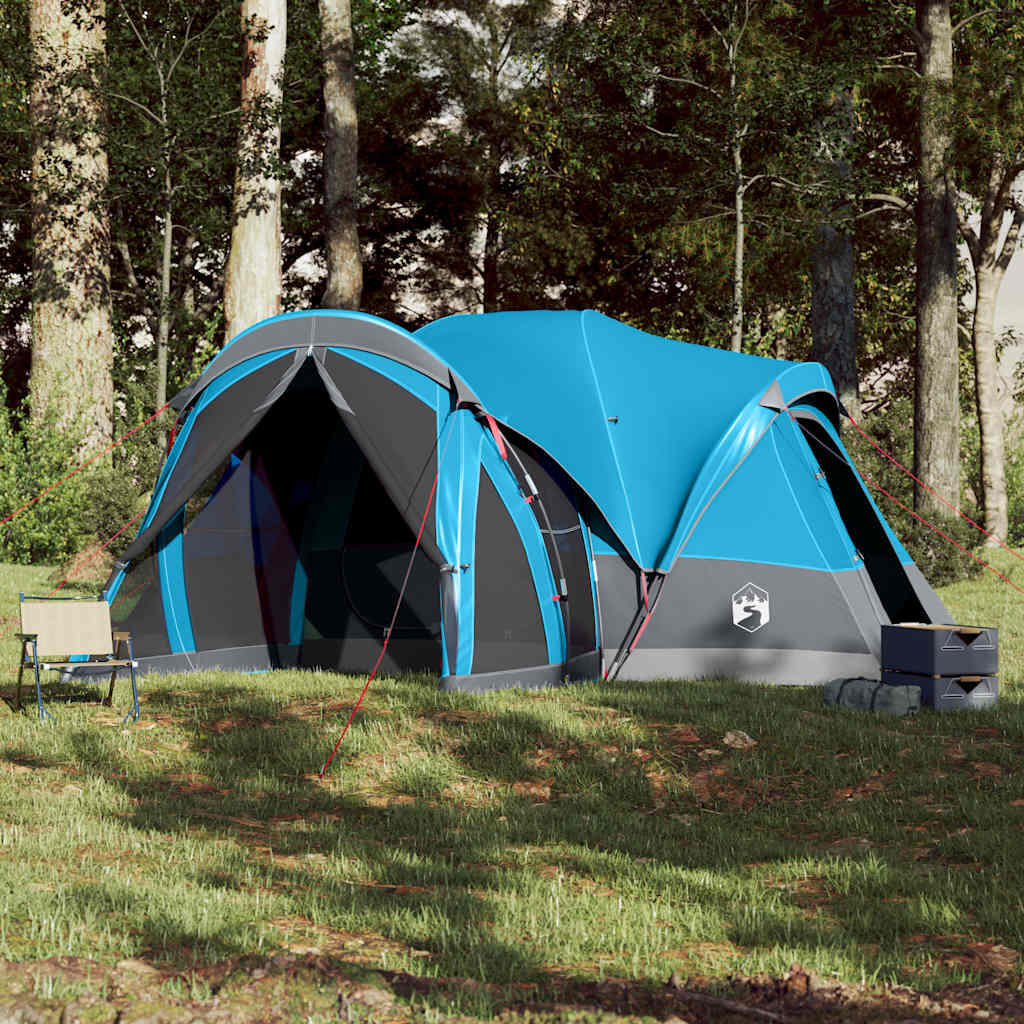 Tente tipi VidaXL 8 personnes étanche bleu 3/7