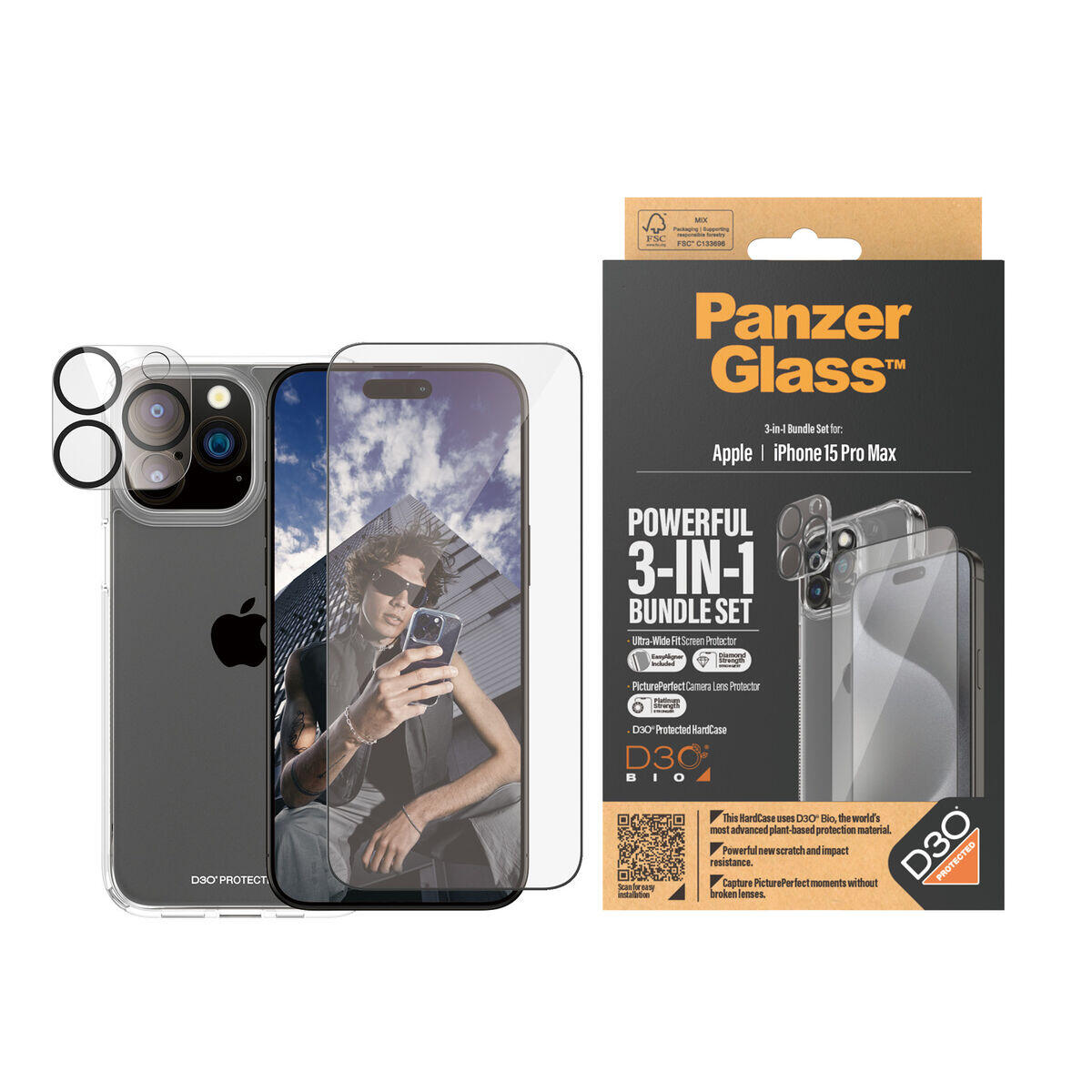 Schermbeschermer voor mobiel Panzer Glass B1175+2812 Transparant 4/5