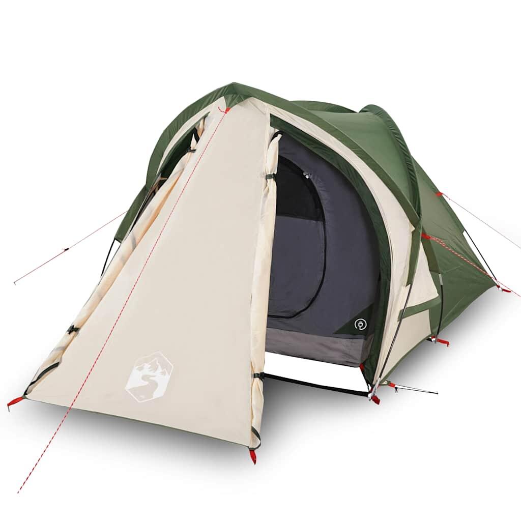 Vidaxl Tienda de campaña de 2 personas impermeable en verde 2/7