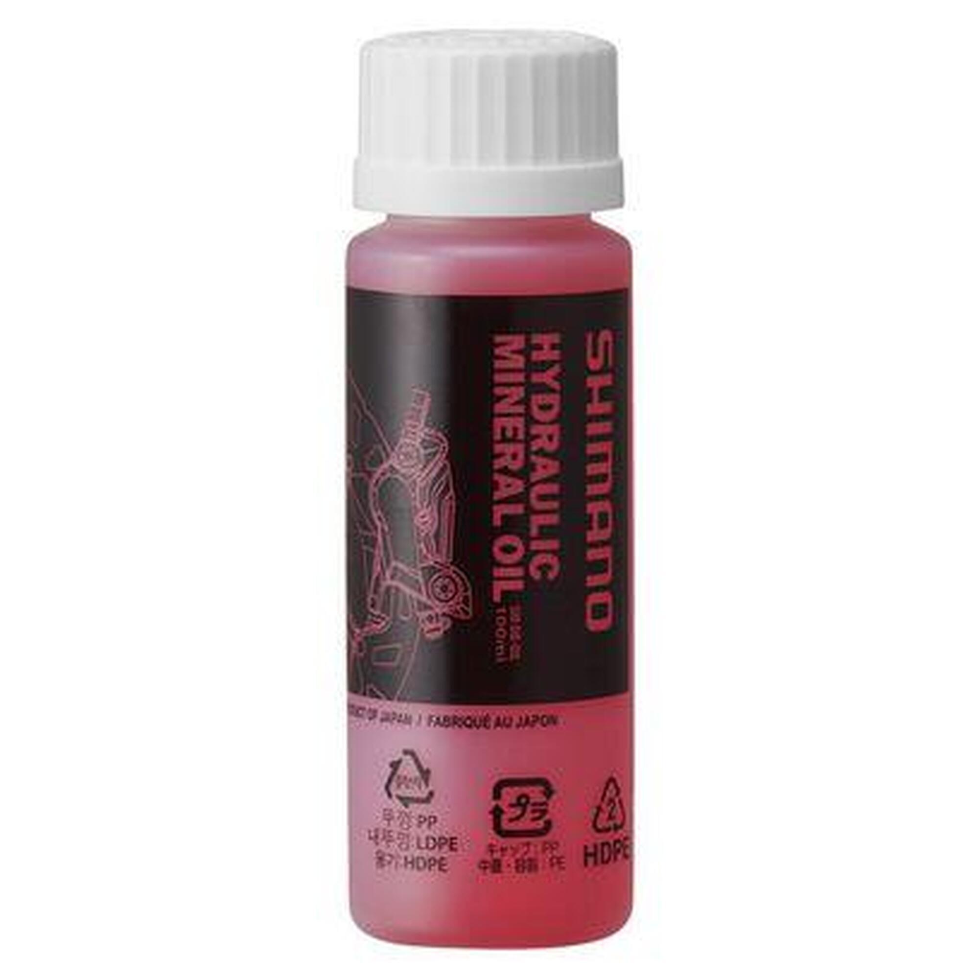 Shimano - Liquide De Frein / Huile Minérale Shimano Hydraulic Mineral Oil 100 Ml - Liquide De Frein - Rouge - 100 Ml - Decathlon