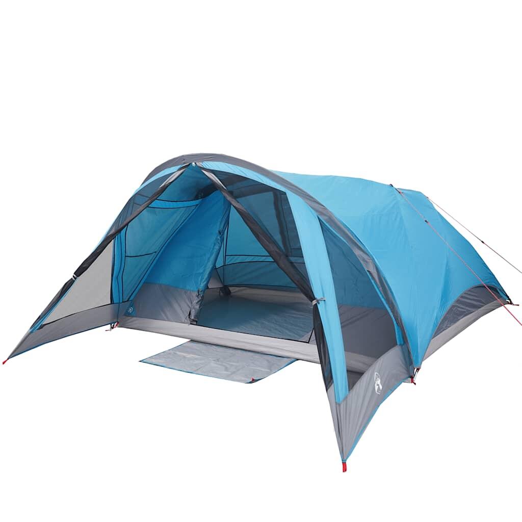 Tente familiale VidaXL 6 personnes étanche bleue 3/7