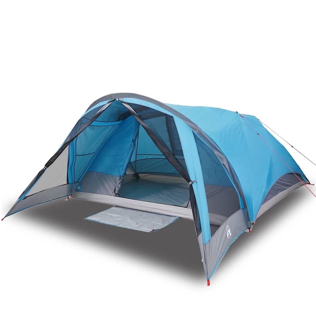 Tente familiale VidaXL 6 personnes étanche bleue 2/7