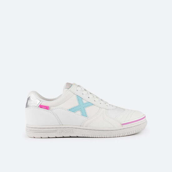 Zapatilla de fútbol sala MUNICH G3 para niño/a blanco