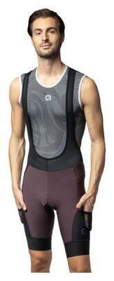 Alé Stones Cargo Bib Shorts Black