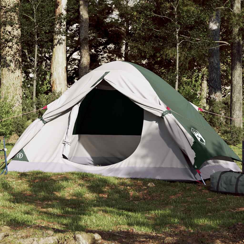 VIDAXL Vidaxl Carpa Domo para 4 Personas - Impermeable Verde