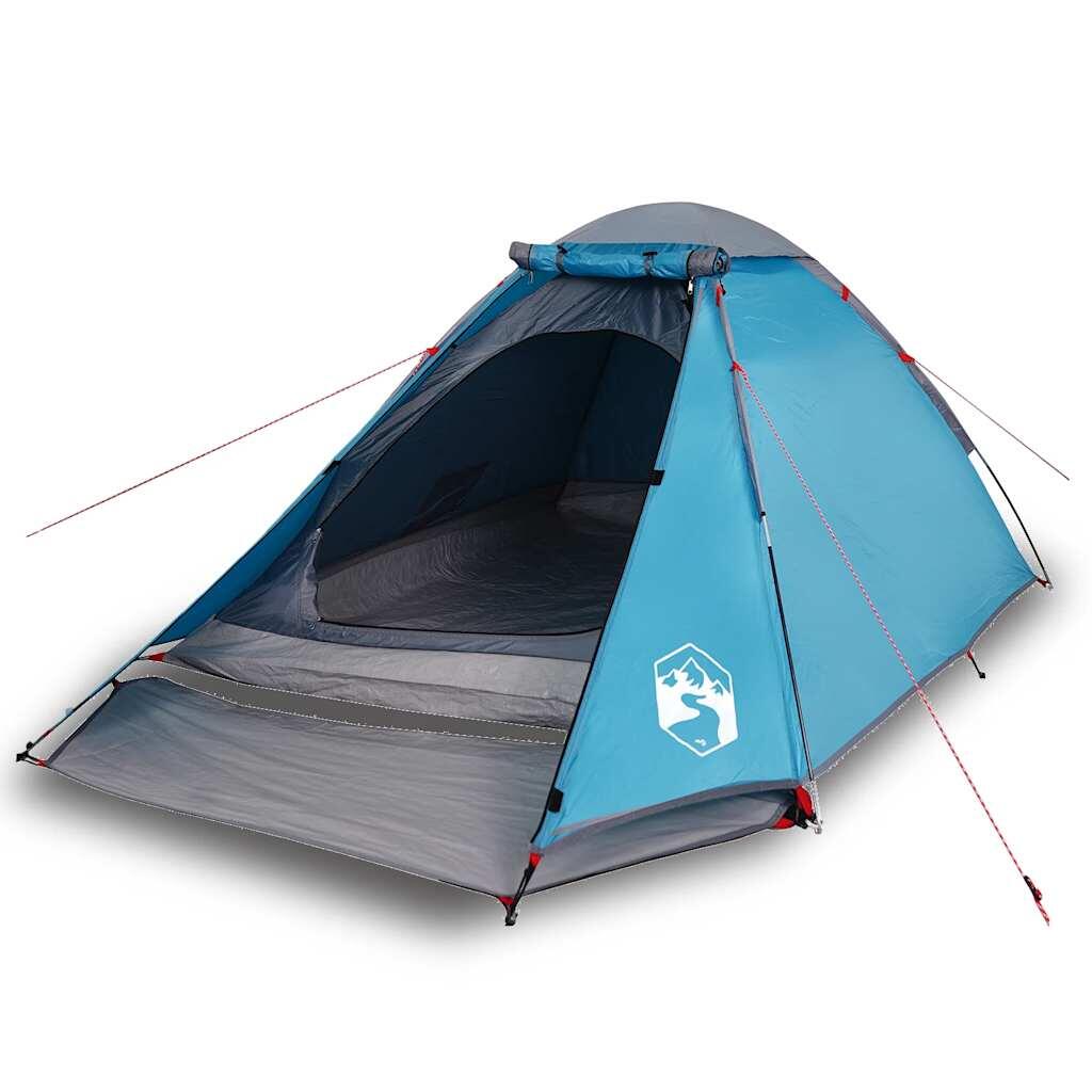 Tente dôme VidaXL 2 personnes imperméable bleue 2/7