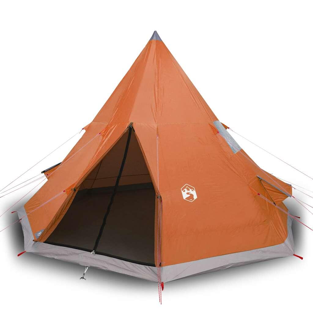 Vidaxl Tipi Impermeable 4 Personnes en Orange 2/7