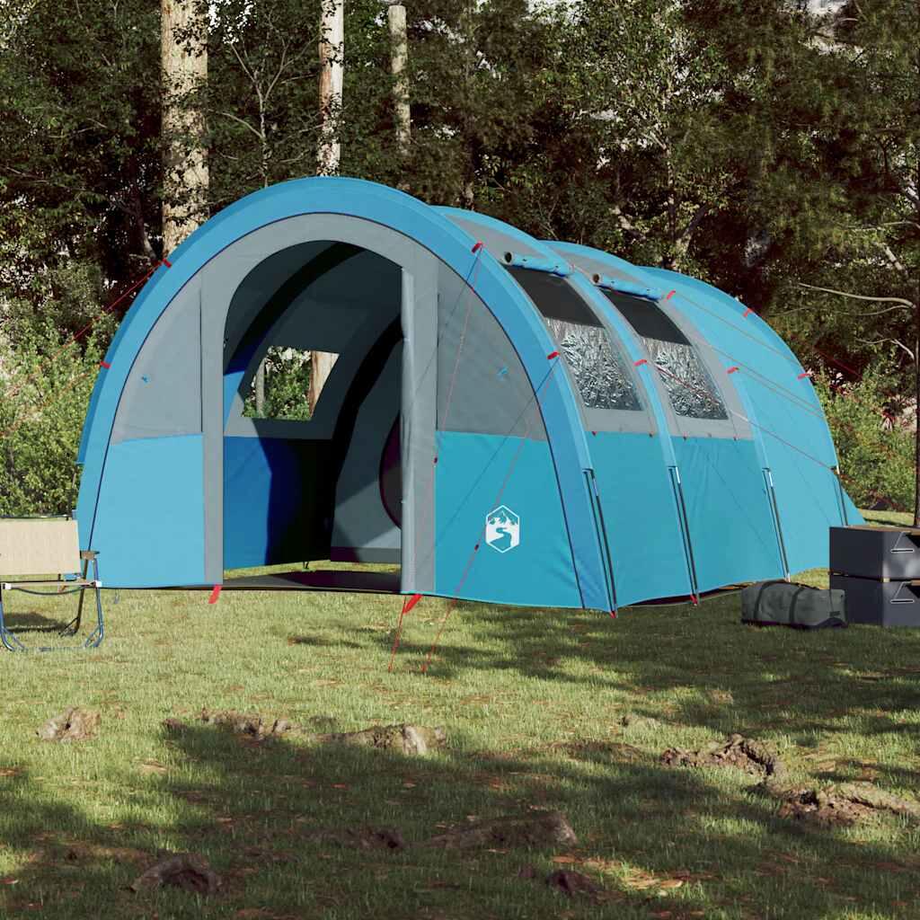Vidaxl Carpa Túnel 4 Personas - Impermeable Azul 3/7
