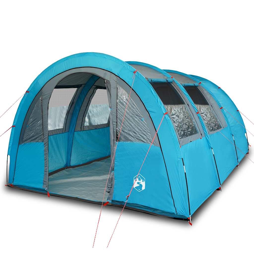 Vidaxl Carpa Túnel 4 Personas - Impermeable Azul 2/7