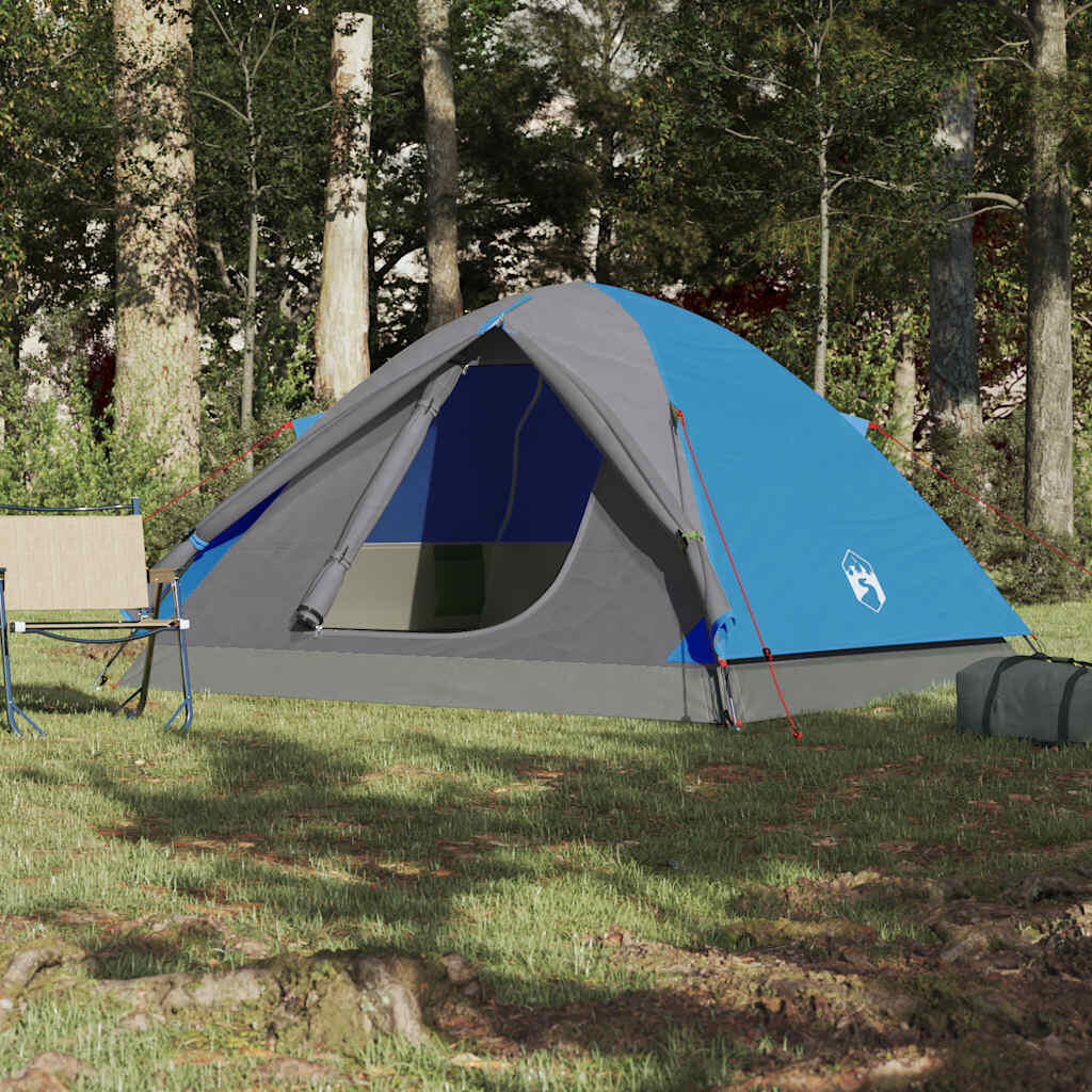 Tente dôme VidaXL 6 personnes imperméable bleue 3/7