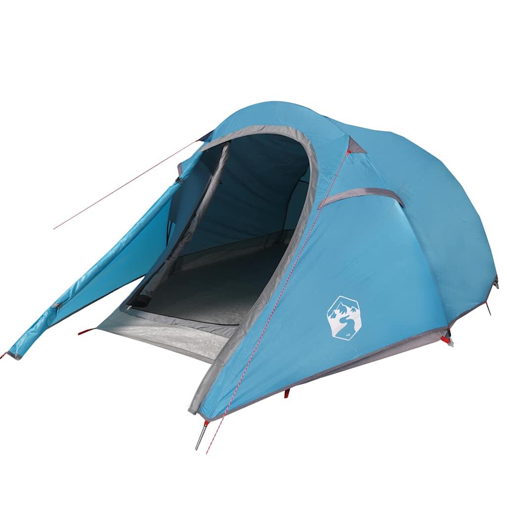 Vidaxl Tente Tunnel 3 Personnes Étanche Bleue 2/7