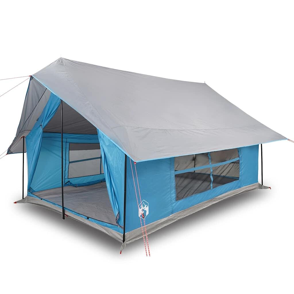 Tente Étanche 5 Personnes en Bleu pour les Campeurs Aventuriers 2/7