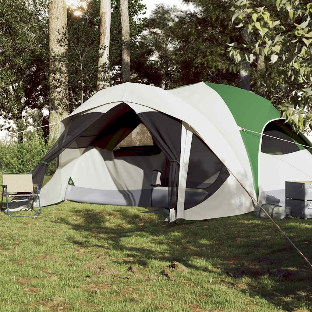 Tente Familiale Vidaxl Étanche 6 Personnes en Vert 3/7