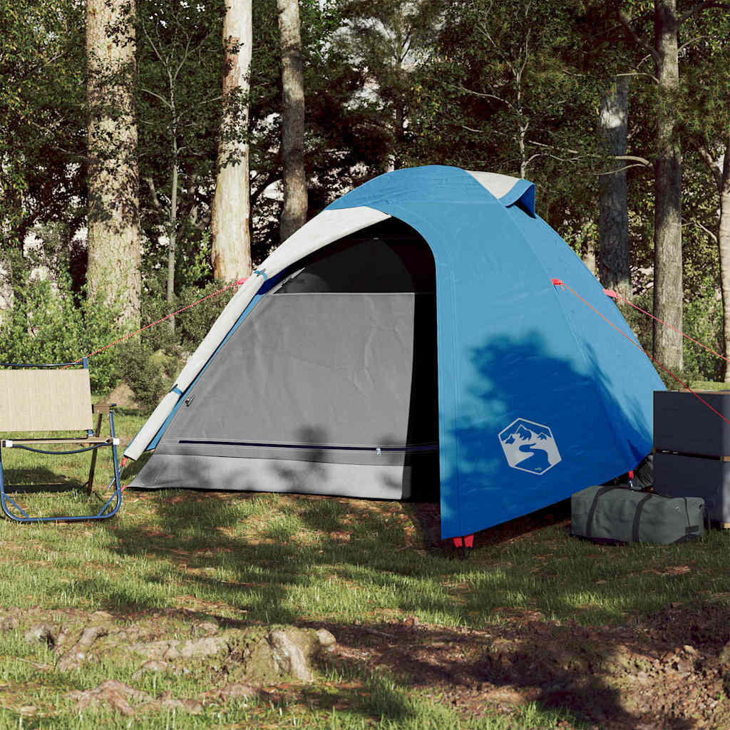 VidaXL Tente dôme 3 places étanche bleue 3/7