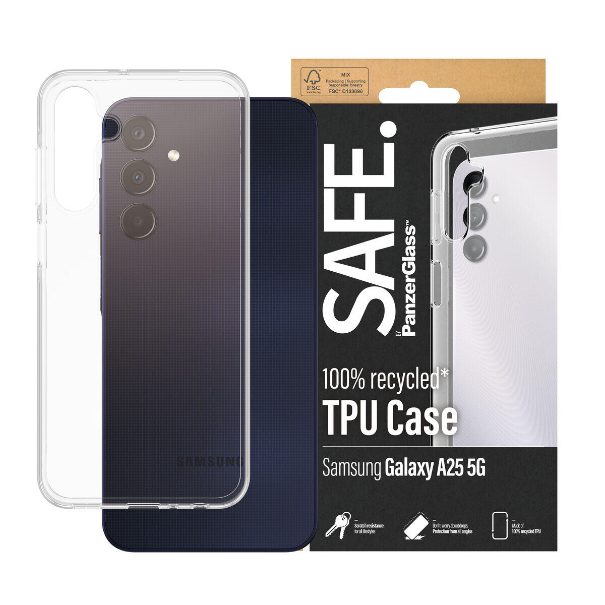 Film Protecteur pour Téléphone Portable Panzer Glass SAFE95683 Transparent 3/4
