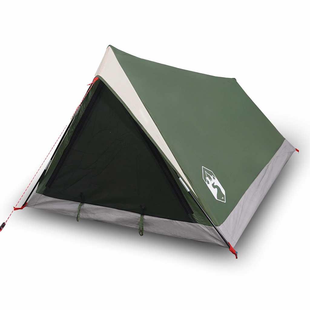 VidaXL Tente 2 personnes imperméable verte 2/7