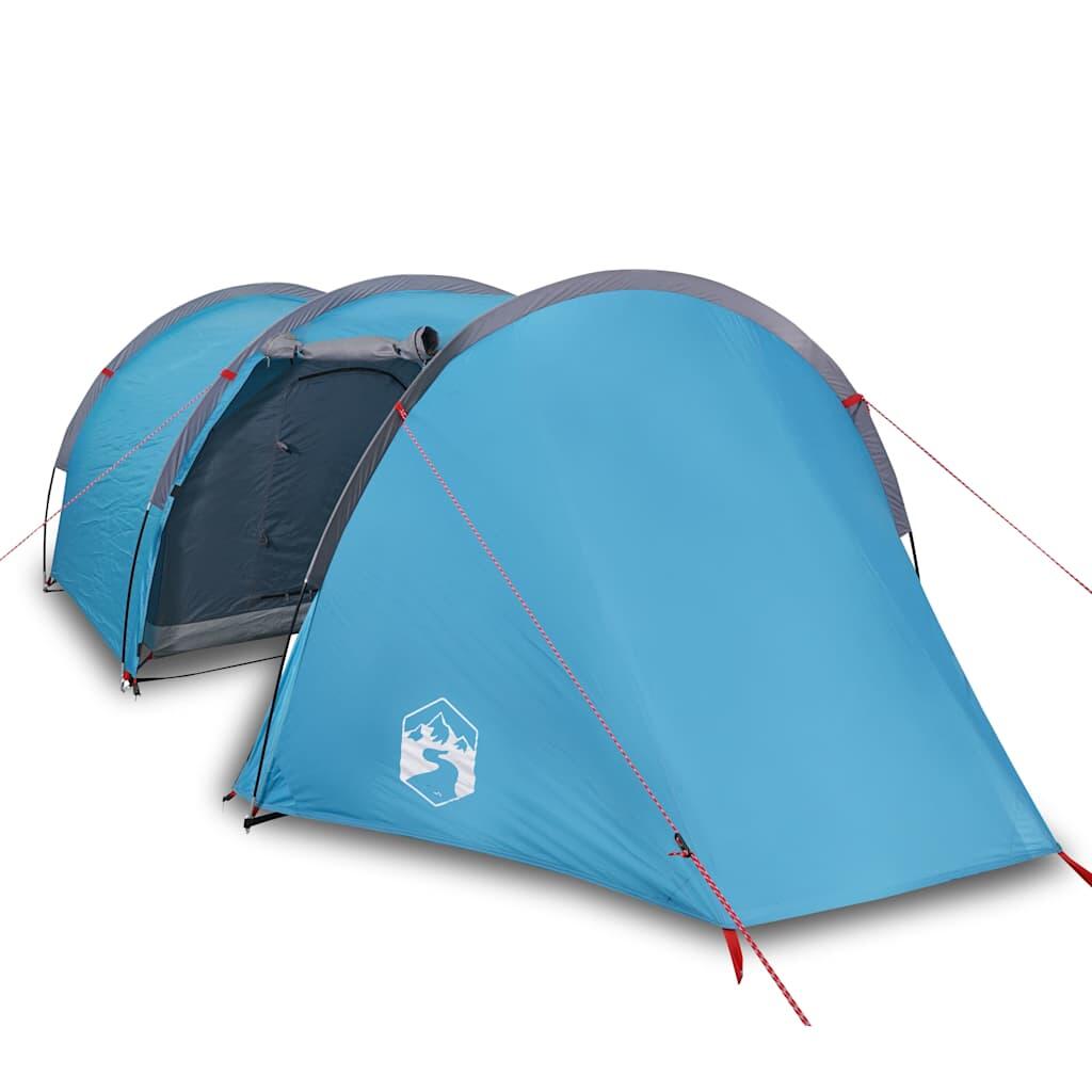 Tente Tunnel 4 Personnes Étanche - Vidaxl Bleu 2/7