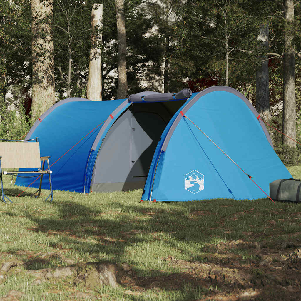 Tente Tunnel INLIFE 4 Personnes – Imperméable, Double-toit, Moustiquaire – Pour Camping Et Rando