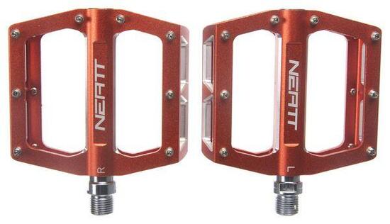 Coppia Pedali Flat Neatt Attack V2 Arancione 8 Pin