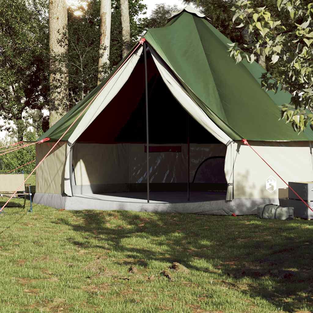 Vidaxl Tente Tipi imperméable pour 10 personnes en vert 3/7